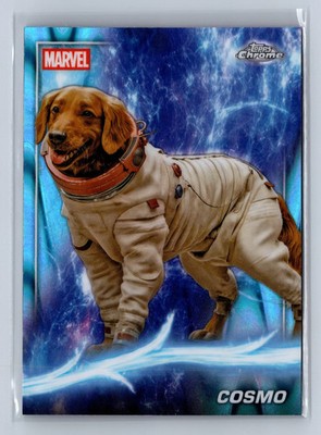 2025 Topps Chrome Marvel Studios Cosmo Blue RayWave #150