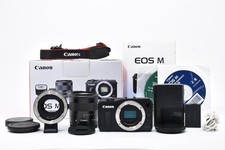   Mint  Canon EOS M Black 18.0 MP Digital Camera Black Kit 18-55mm lens 2864270