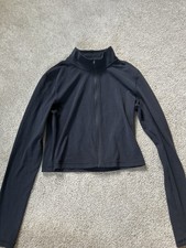 ARITZIA Golden Black Full Zip Cropped Jacket Size Medium