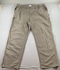 Carhartt B151 Canvas Carpenter Work Pants Mens Brown Dungaree Fit Utility