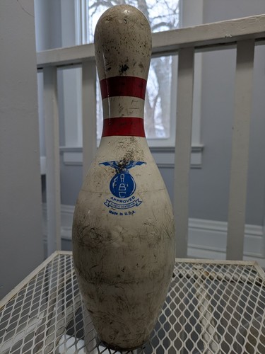 Spilla da bowling 15" vintage American Machine and Found AMFLITE II in legno di acero  - Foto 1 di 6