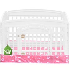 Dog Playpen Bottom Pad Fits for 36 Inch 4 Panels Exercise Pet Playpen, Pink
