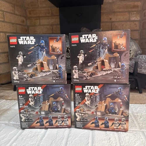 (4) Lego Star Wars Ambush on Mandalorian Battle Pack (75373) Free Shipping