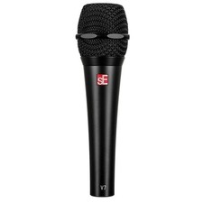 SE Electronics V7 Black Studio Grade Handheld Supercardioid Microphone with S...