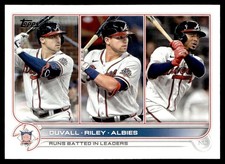 2022 Topps Adam Duvall/Austin Riley/Ozzie Albies Atlanta Braves #181
