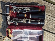 Jupiter Black Clarinet Plastic Student Band Instrument with Case