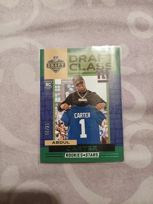 Panini Rookies & Stars 2025 Draft Class Abdul Carter Giants #4 Green /25