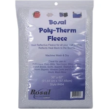 Bosal 464 Poly-Therm Heat Reflective Fleece-Silver 62"X36"