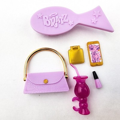 Always BRATZ Yasmin Accessories Lot Purse Phone Drink Brush Replacement