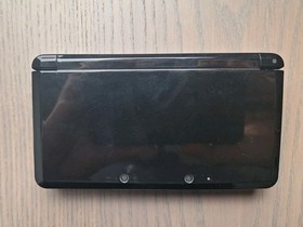 Nintendo 3DS Pure Black Region Free Console 128GB Tested w/ Charger & Stylus