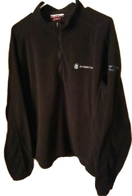 Vintage Microsoft Embroidered Logo Fleece Jacket Zip Medium Colorado Timberline 