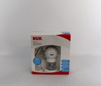Nuk Luna Elektrische Milchpumpe Brustpumpe weiß 2 Einstellungen Weiche Polster