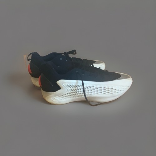 adidas Boost Black White Red Solid Low Top Lace Up Men’s Athletic Sneaker