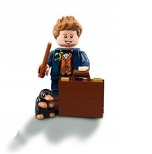 Minifigura LEGO Animales Fantásticos (Harry Potter) Newt Scamander con Niffler