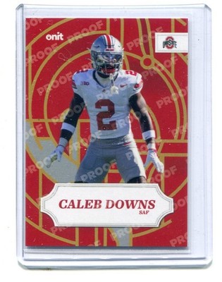CALEB DOWNS 2025 Onit Timeless Stained Glass PROOF OSU Ohio St Buckeyes SAFETY