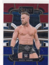 2024 Panini Select WWE #92 Austin Theory Red and Blue