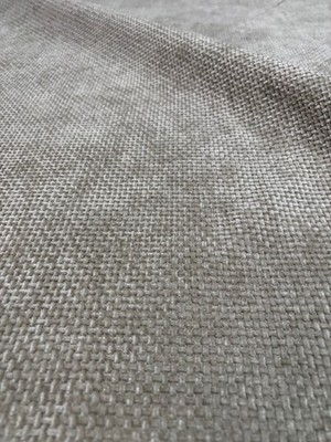 3,2 Meter Greige Chenille Grob Korbgeflecht Polsterstoff - Portofrei