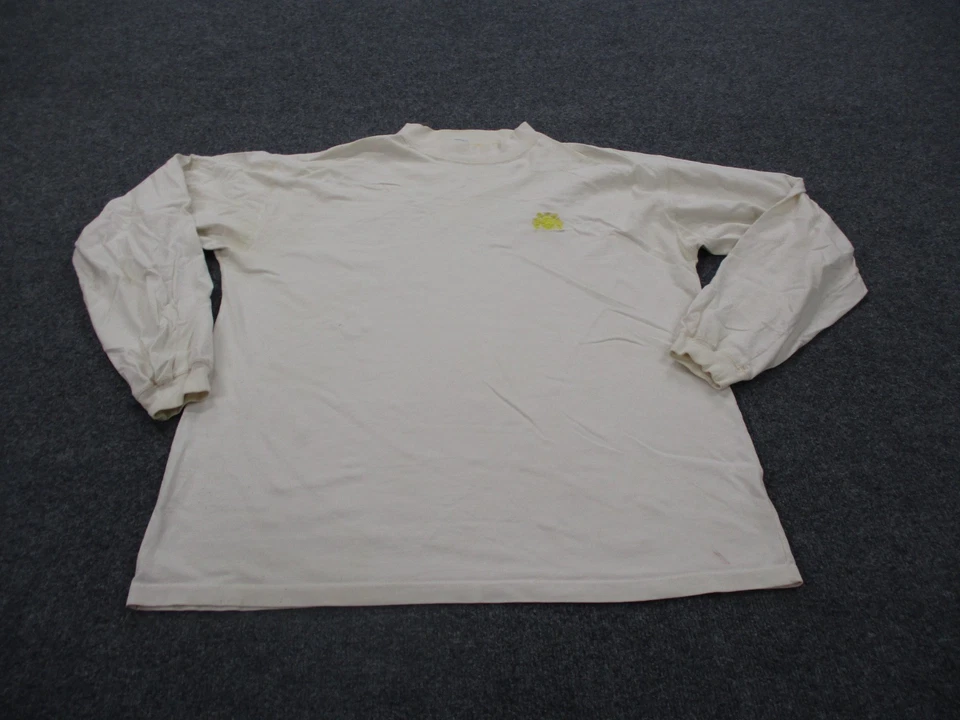 Camisa De Colección Izod Lacoste Para Hombres XL Amarillo Logo Preppy Hecha en EE. UU. Informal Al Aire Libre Foto 2 de 4