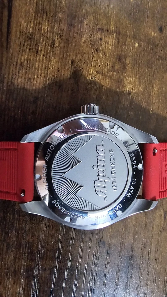 Alpina Alpiner 4 Automatic Men's Watch Sapphire Blue Steel Swiss Made 45mm - Image 3 of 3