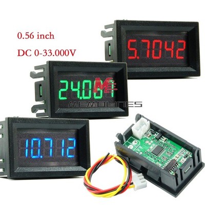 DC0-33V 0.36 inch LED Display Three-wire Five-digit High-precision Voltmeter New