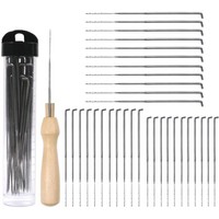 Filznadeln Set 35 StüCk, 3 GrößEn, Holzgriff, Filzwerkzeug, AnfäNger