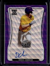 2020 Leaf Metal Draft #BA-DC3 Daniel Cabrera Purple Wave 3/15