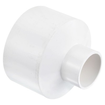 PVC-Reduzierrohrverschraubung 3x1-1/4 Zoll ID, gerader Kupplungsadapter, weiß