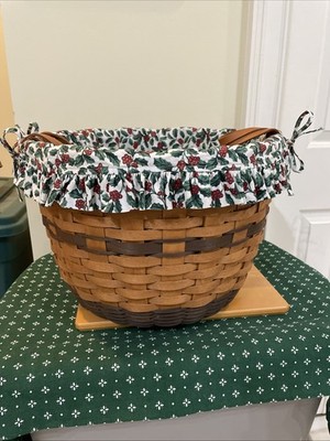 Longaberger Corn Basket Liner Only Traditional Holly