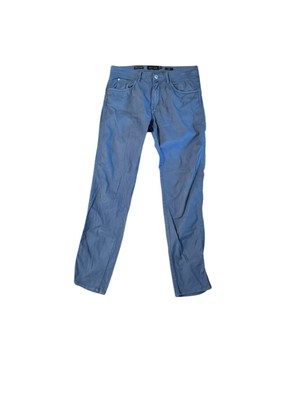 Massimo Dutti Tapered Fit Pants Men's 31x31 Navy Blue Classic Cotton Damaged