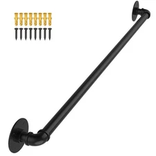 Stair Railing Indoor Hand Rails for Outdoor Steps, Industrial Pipe Ha...