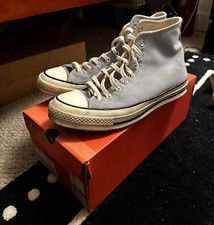 Converse Chuck 70 High Top Wolf Grey Canvas Sneakers