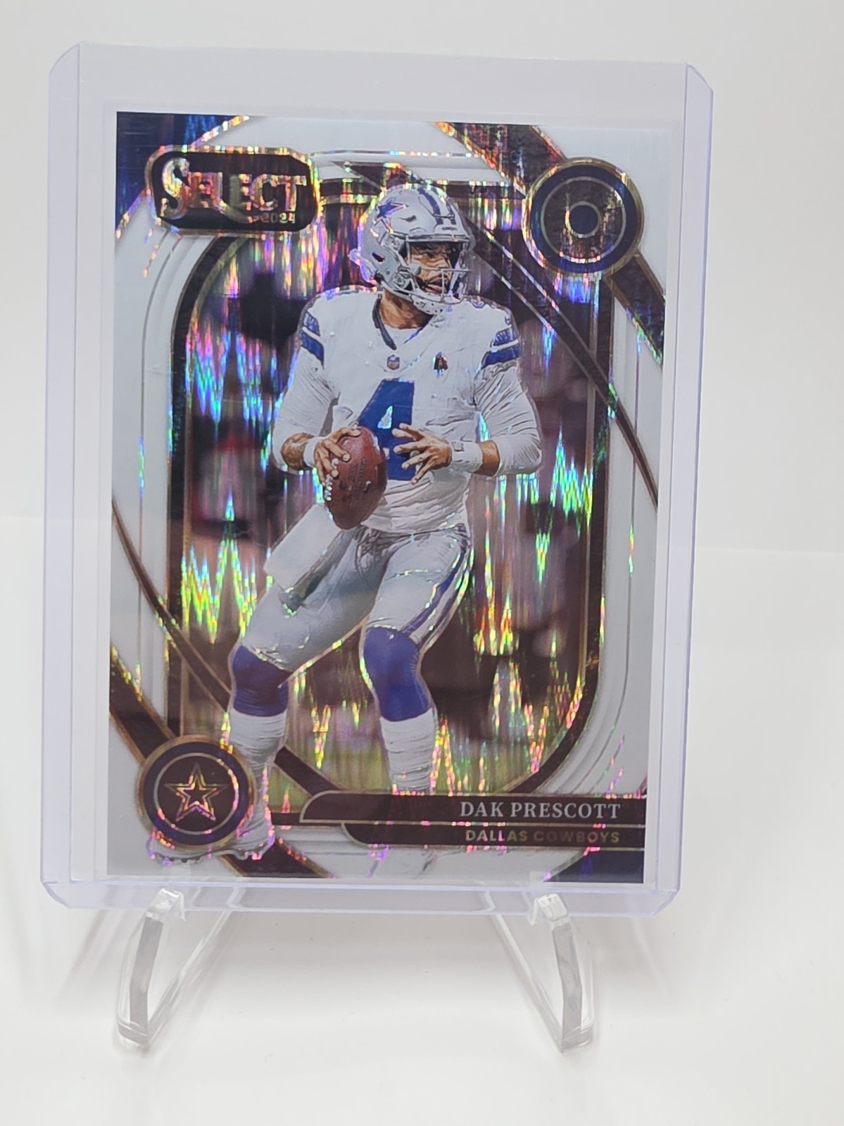 2024 Panini Select - Club Level Dak Prescott #229 White Shock Prizm /199