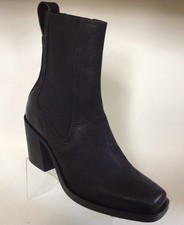 NEW RAG BONE Axis Western Inspired Chelsea Leather Ankle Boots Black Size 38