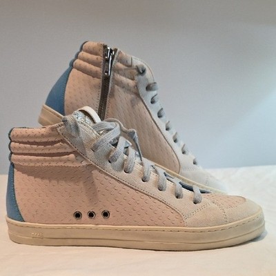 NIB P448 WOMEN'S SKATE LEATHER HIGH TOP SNEAKERS STYLE CF23SKATE IN ALANIS SZ 38