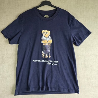 Polo Ralph Lauren Men's Blue Polo Golf Bear Short Sleeve T-Shirt Medium