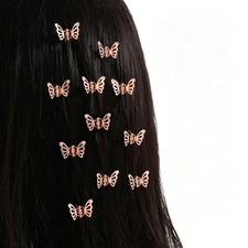 30Pcs Rose Gold Butterfly Hair Clips for 1 Count Pack of 30 ,