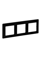 Legrand 754253 Valena Life 3-Fach Schwarz Rahmen