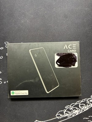 Ace Card Credit Card Sized Wallet Tracker GPS Card, Works w/Apple Find My ~ NEW