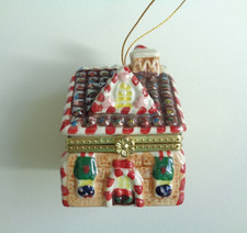 Vintage Mr. Christmas Gingerbread House Musical Ornament Rotating WORKS