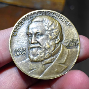 International Harvester Reaper Centennial 1831-1931 Medal + Chevrolet Token