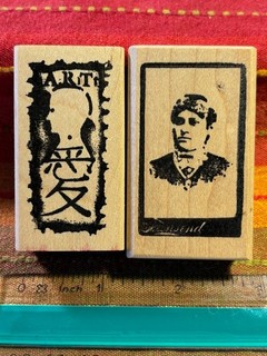 Zettiology Teesha Moore Land of Odd Rubber Stamps Self Mounted