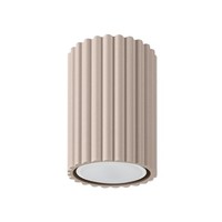 Deckenlampe Schlafzimmer Aluminium Taupe Rund Ø6,5 Cm GU10 Deckenleuchte Modern