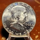 Choice Unc 1962-D 90% Silver Franklin Half Dollar BU