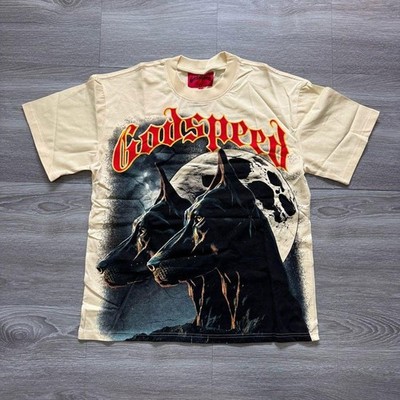 Doberman Moon Movie Godspeed  Graphic T-Shirt Mens
