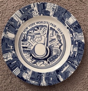 Vintage 1939 Worlds Fair Plate Sold by Tiffanys