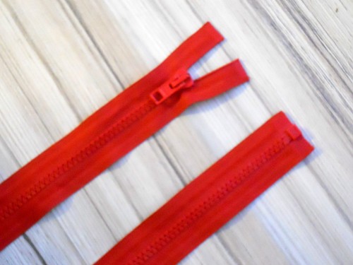 ZIPS CHUNKY PLASTIC OPEN END ZIP BEST QUALITY Black, White Red Blue, Green... - Picture 6 of 14
