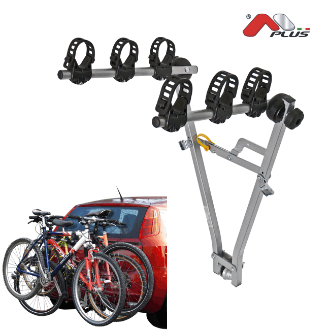 Porte-vélo sur attelage Menabo Marius pour transporter 3 vélos sans encombrer le toit