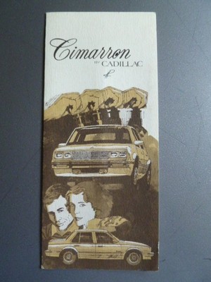 1982 -1988 Cadillac Cimaroon Factory Issued Color Chart