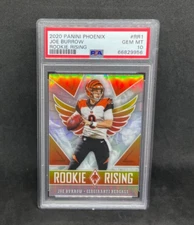 2020 Panini Phoenix Joe Burrow #RR1 Silver Holo Prizm Rookie Rising RC PSA 10