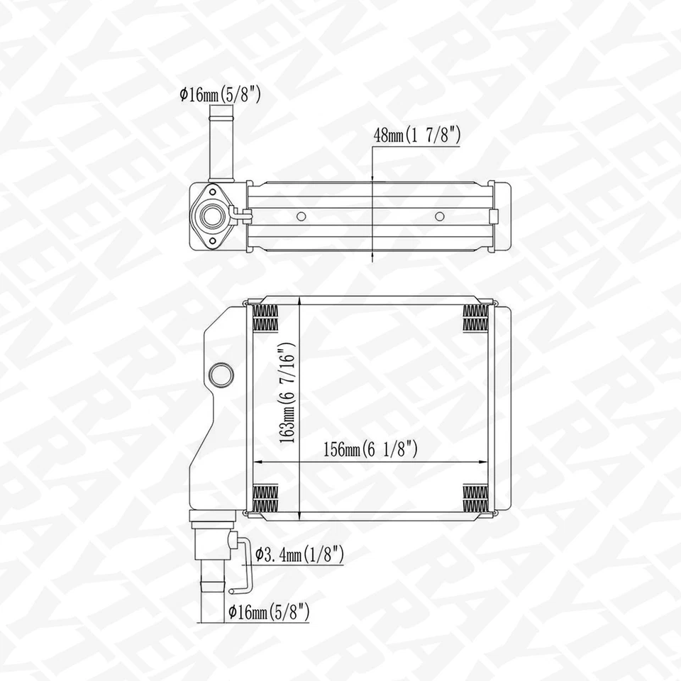 HVAC Heater Core for Nissan D21 1986-1992 Pickup 95-97 Pathfinder Infiniti M30 Foto 2 de 4